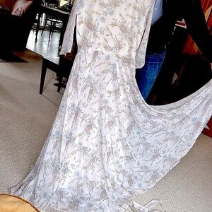 Gown. XL, floor length spring colors, fully lined.